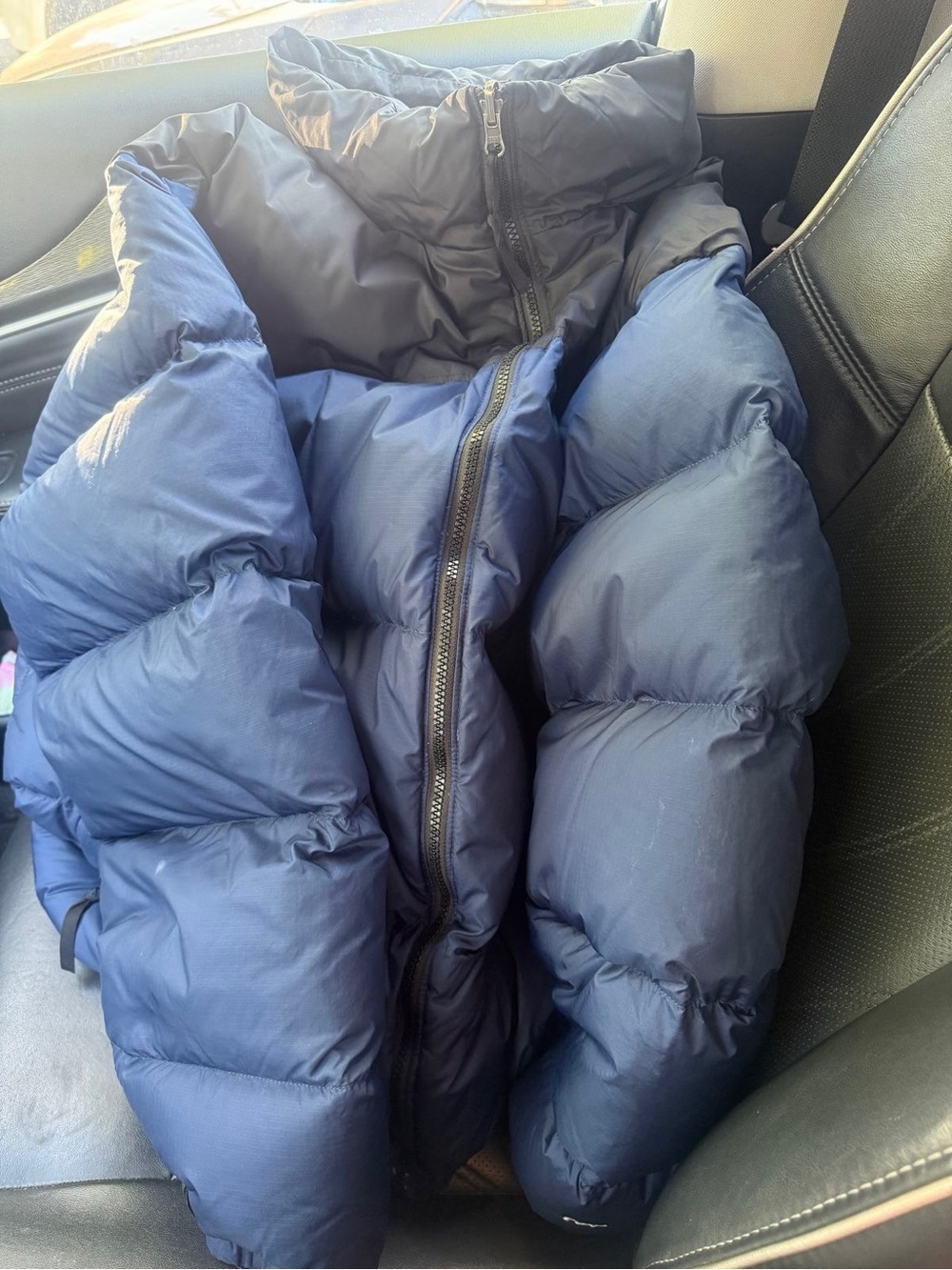 The North Face Navy and Black Men's Puffer Jacket